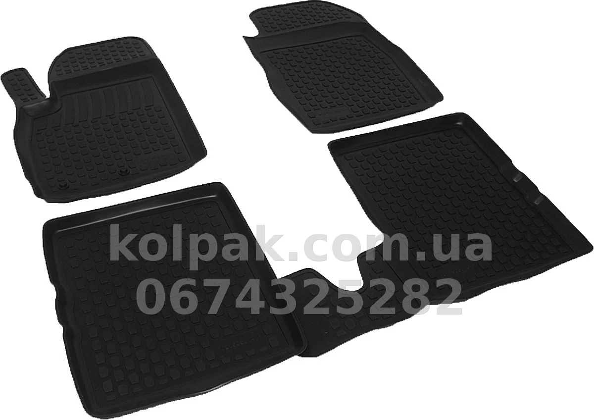 Polyurethane floor mats for Fiat Panda 2004-, L.Locker, 215030101 Polyurethane floor mats for Fiat Panda 2004-, L.Locker, 215030101 β photo 1