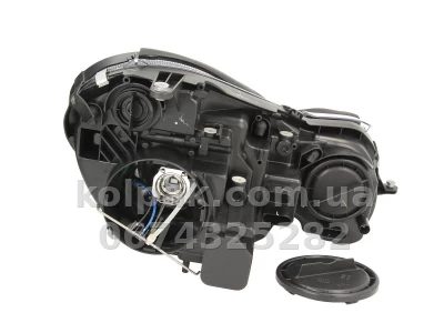 Передня ліва фара Mercedes-Benz E-Class W211 2006-2008, H7/H7, з покажчиком повороту, електричне регулювання, Depo, 440-1163L-LD-EM — фото 2