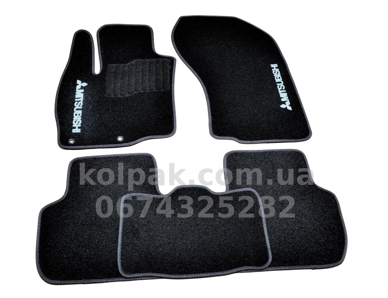 Carpet floor mats for Mitsubishi Outlander 2012-, black, 5 pcs, AVTM BLCCR1397 Carpet floor mats for Mitsubishi Outlander 2012-, black, 5 pcs, AVTM BLCCR1397 β photo 1