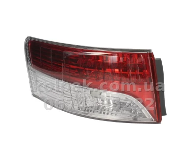 Задній лівий ліхтар Toyota Avensis 2009-2012, зовнішній LED, Depo, 212-19R9L-UE