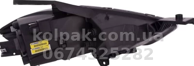 Передня ліва фара Dodge Dart 2012-2015, механічне регулювання, без ламп (HB3.7442na.194), хром галоген, Depo, 3341136LASN1 — фото 2