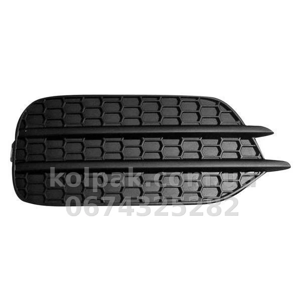 Права решітка бампера Volkswagen Tiguan Track 2011-2017, без отвору для протитуманної фари, AVTM, 5N0853666F9B9, 187428914 Права решітка бампера Volkswagen Tiguan Track 2011-2017, без отвору для протитуманної фари, AVTM, 5N0853666F9B9, 187428914 — фото 1