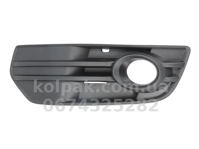 Ліва решітка бампера Audi Q5 2008-2012, з отвором для протитуманної фари, AVTM, 8R0807681A, 1212 911 Ліва решітка бампера Audi Q5 2008-2012, з отвором для протитуманної фари, AVTM, 8R0807681A, 1212 911 — фото 1