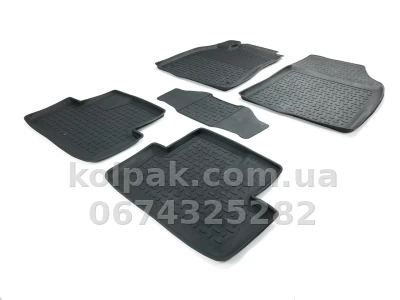 Floor mats for Renault Megane 3 2008-, Rubber, 5 pcs, Seintex, 83252 — photo 2