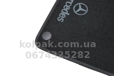 Ворсові килимки в салон Mercedes-Benz C-Class W203 2001-2007, чорні, AVTM BLCCR1335 — фото 10