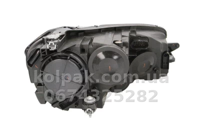 Front left headlight Volkswagen Golf 7 2012-, H7/H15, electric adjustment, with levelling motor, black frame, Depo, 441-11J3LMLDEM2 — photo 2