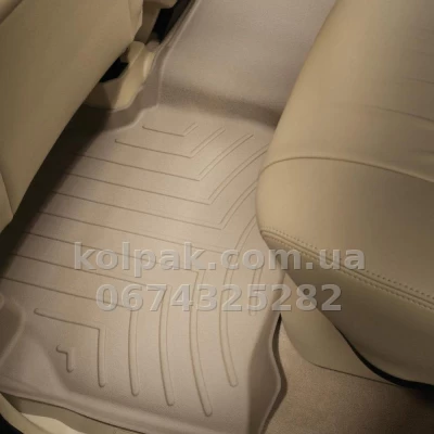 Floor mats for Land Rover Discovery 2005-2012, with raised edges, rear, beige, Weathertech 450462 Floor mats for Land Rover Discovery 2005-2012, with raised edges, rear, beige, Weathertech 450462 β photo 2