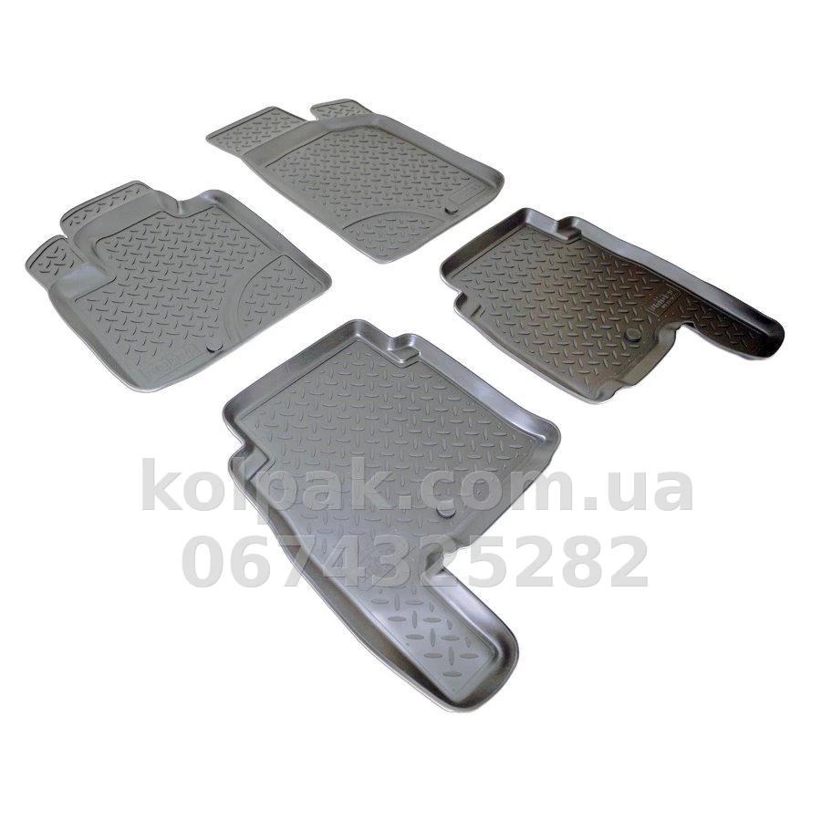 Polyurethane floor mats for Hyundai Santa Fe CM 2006-2010, Norplast, NPL-Po-31-22 Polyurethane floor mats for Hyundai Santa Fe CM 2006-2010, Norplast, NPL-Po-31-22 β photo 1