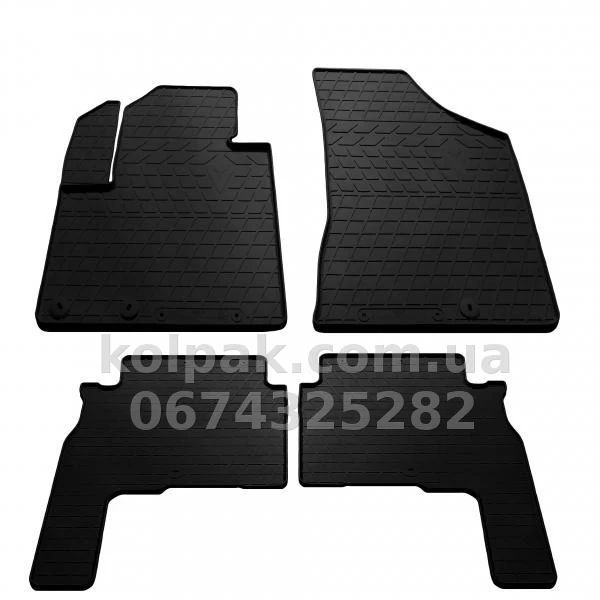 Floor mats for Hyundai Santa Fe 2010-, with plastic clips HK, 4 pcs, Stingray, 1009354 Floor mats for Hyundai Santa Fe 2010-, with plastic clips HK, 4 pcs, Stingray, 1009354 β photo 1