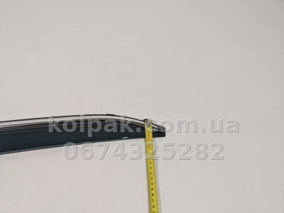Дефлектори вікон Toyota Camry 70 2018+ HAVOC — з хромованою смугою — фото 10