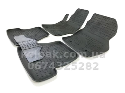 Floor mats for Ford Focus 3 2015-2019, Rubber, 5 pcs, Seintex, 87143 — photo 3