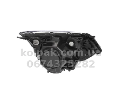 Передня ліва фара Honda CR-V 3 2006-2011, H1/HB3 електричне/механічне регулювання, хромована рамка, Depo, 217-1163L-LDEM1 — фото 2