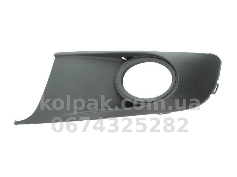 Ліва решітка бампера Volkswagen Caddy/Touran 2010-2015, з отвором для протитуманної фари, AVTM, 2K5853665A9B9, 7422 911 Ліва решітка бампера Volkswagen Caddy/Touran 2010-2015, з отвором для протитуманної фари, AVTM, 2K5853665A9B9, 7422 911 — фото 1