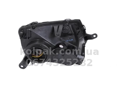 Передня ліва фара Dacia Duster/Renault Duster 2010-, H7/H1, електричне/механічне регулювання, чорна рамка, Depo, 551-1186L-LDEM2 — фото 2