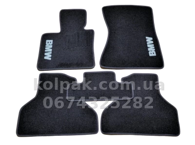 Ворсові килимки в салон BMW X5/X6 E70/E71 2006-2013, чорні, 5 шт., AVTM BLCCR1058 Ворсові килимки в салон BMW X5/X6 E70/E71 2006-2013, чорні, 5 шт., AVTM BLCCR1058 — фото 2