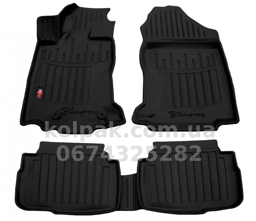 Polyurethane floor mats for Subaru Outback 6 BT 2020-, with raised edges, 5 pcs, Stingray, 5029035 Polyurethane floor mats for Subaru Outback 6 BT 2020-, with raised edges, 5 pcs, Stingray, 5029035 β photo 1