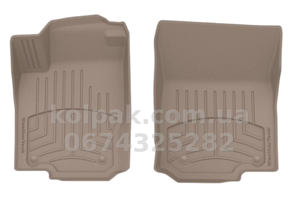 Килимки в салон Mercedes-Benz GLE Class 2012-2018 передні, бежеві Weathertech 454011IM Килимки в салон Mercedes-Benz GLE Class 2012-2018 передні, бежеві Weathertech 454011IM — фото 1