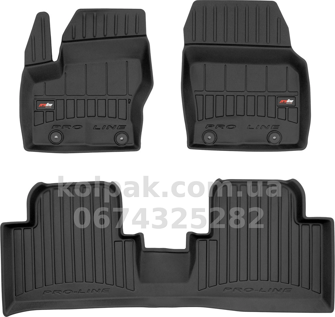 Floor mats for Ford Grand C-Max 2010-2019, 1-2 row, (between clips 25.5 cm), Proline 3D, Frogum, FG 3D426146 Floor mats for Ford Grand C-Max 2010-2019, 1-2 row, (between clips 25.5 cm), Proline 3D, Frogum, FG 3D426146 β photo 1