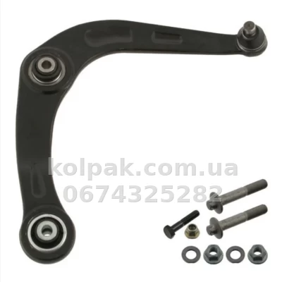 Передній правий важіль підвіски Peugeot 206 1998-, Asmetal, 23PE0611