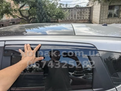 Дефлектори вікон Nissan Qashqai 2006–2013 HAVOC — накладні Дефлектори вікон Nissan Qashqai 2006–2013 HAVOC — накладні — фото 9