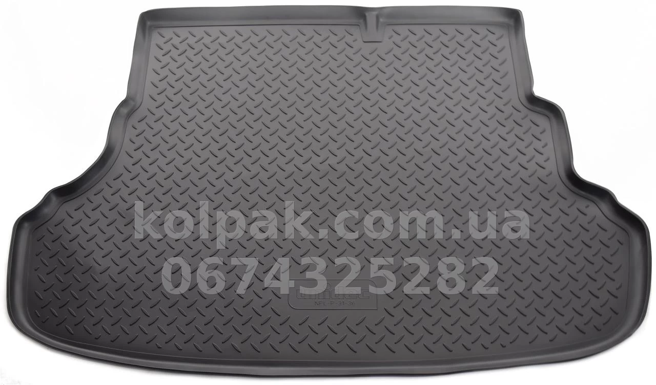 Boot mat for Hyundai Solaris SD 2010-, polyurethane, with folding seats, Norplast NPL-P-31-36 Boot mat for Hyundai Solaris SD 2010-, polyurethane, with folding seats, Norplast NPL-P-31-36 β photo 1