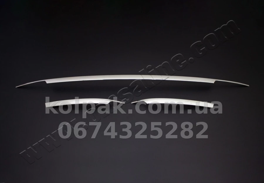 Chrome rear bumper trims (3 pcs) Volkswagen Tiguan 2016-, OmsaLine, 7548094 Chrome rear bumper trims (3 pcs) Volkswagen Tiguan 2016-, OmsaLine, 7548094 β photo 1