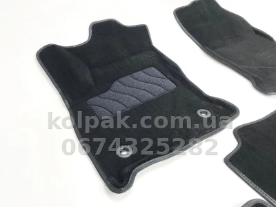 Carpet floor mats for Toyota Hilux 2015-, black, 5 pcs, Seintex, 88366 Carpet floor mats for Toyota Hilux 2015-, black, 5 pcs, Seintex, 88366 β photo 3