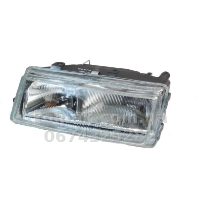 Передня ліва фара Seat Toledo 1991-1995, H1/H1, електричне/механічне регулювання, Depo, 445-1101L-LD-EM Передня ліва фара Seat Toledo 1991-1995, H1/H1, електричне/механічне регулювання, Depo, 445-1101L-LD-EM