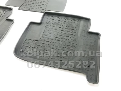 Floor mats for Audi Q7 2006-2015, Rubber, 5 pcs, Seintex, 85548 — photo 4