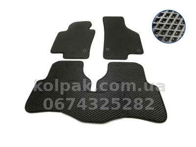 Килимки в салон Volkswagen Passat B6/B7 2005-2015, EVA, чорні, 5 шт., AVTM BLCEV1671