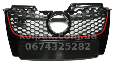 Решітка радіатора Volkswagen Golf 5 HB 2003-2008, GTI, AVTM, 187402999 Решітка радіатора Volkswagen Golf 5 HB 2003-2008, GTI, AVTM, 187402999