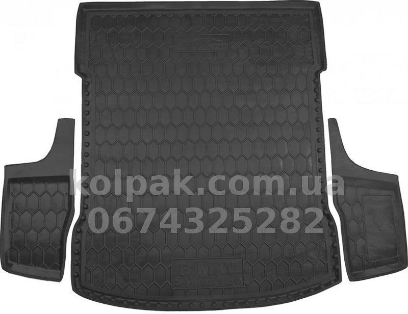 Polyurethane boot mat for BMW 5-series G30 SD2017-, with spare wheel, 111649 Avto-Gumm Polyurethane boot mat for BMW 5-series G30 SD2017-, with spare wheel, 111649 Avto-Gumm β photo 1