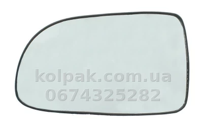 Лівий вкладиш дзеркала Chevrolet Aveo 2006-2011, опуклий, із підігрівом, AVTM, 96800779, 186401453