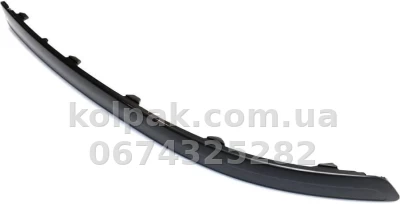 Права накладка переднього бампера Hyundai Sonata NF 2008-2010, чорний молдинг, AVTM, 865823K700, 183222926
