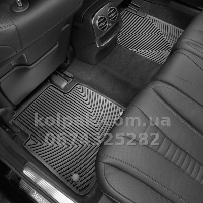 Килимки в салон Mercedes-Benz S-Class W222 2013-, задні, чорні, Weathertech W354 Килимки в салон Mercedes-Benz S-Class W222 2013-, задні, чорні, Weathertech W354 — фото 2