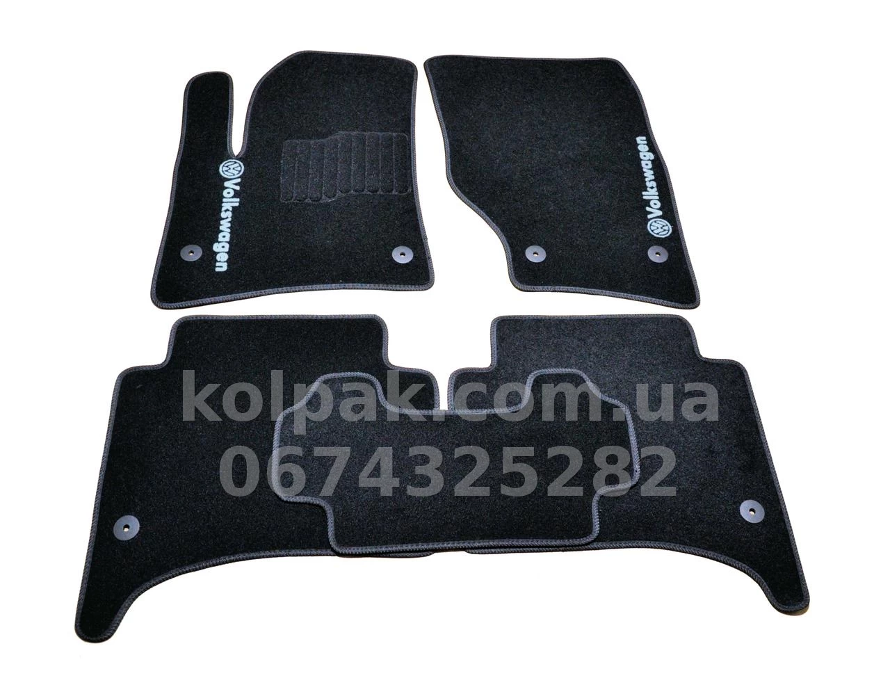 Ворсові килимки в салон Volkswagen Touareg 2002-2010, чорні, 5 шт., AVTM BLCCR1687 Ворсові килимки в салон Volkswagen Touareg 2002-2010, чорні, 5 шт., AVTM BLCCR1687 — фото 1
