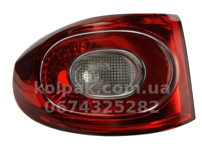 Задній лівий ліхтар Volkswagen Tiguan 2008-2012, зовнішній, Depo, 441-1996L-UE