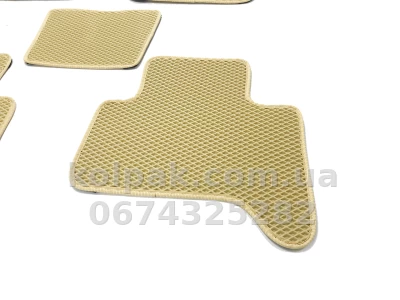 Килимки в салон Toyota Land Cruiser Prado 120 2003-2009, EVA, бежеві, 5 шт., AVTM BGEV1636 — фото 6