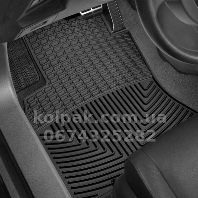 Килимки в салон Mercedes-Benz E-Class W213 2016-2020, передні, чорні, Weathertech W429 — фото 2