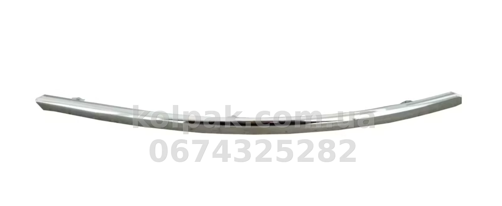 Правий молдинг переднього бампера Audi A6 C6 2005-2008, хром, AVTM, 4F08530662ZZ, 181204914 Правий молдинг переднього бампера Audi A6 C6 2005-2008, хром, AVTM, 4F08530662ZZ, 181204914 — фото 1