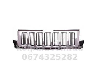 Решітка радіатора Jeep Grand Cherokee 2011-2013, хромована/чорна, AVTM, 183809990