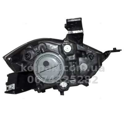 Передня ліва фара Dodge Dart 2012-2015, механічне регулювання, без ламп (HIR2.7442na.194), чорна галоген, Depo, 3341136LAS2 — фото 2