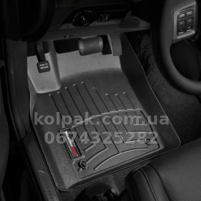 Floor mats for Jeep Grand Cherokee 2011-, with raised edges, front, black, Weathertech 443241 — photo 2