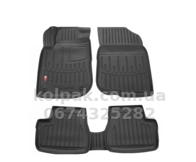 Поліуретанові килимки в салон Peugeot 208 2012-2019, з бортиком, 5 шт., Stingray, 5016145