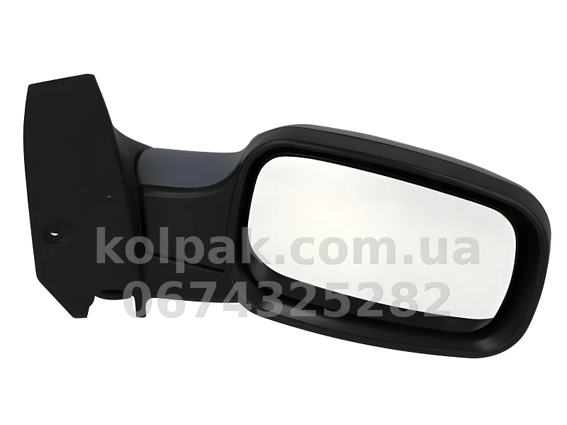 Праве бічне дзеркало Renault Scenic/Grand Scenic 2003-2009, у зборі, електричне регулювання, опукле, із підігрівом, ґрунтовка, AVTM, 7701054753, 186140221 Праве бічне дзеркало Renault Scenic/Grand Scenic 2003-2009, у зборі, електричне регулювання, опукле, із підігрівом, ґрунтовка, AVTM, 7701054753, 186140221 — фото 1