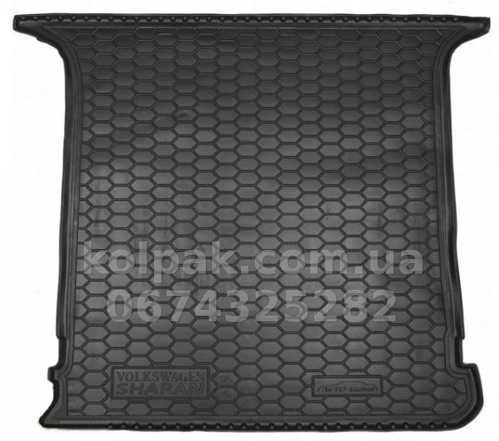 Boot mat for Volkswagen Sharan 1995-2000, 5 seats, 111731 Avto-Gumm Boot mat for Volkswagen Sharan 1995-2000, 5 seats, 111731 Avto-Gumm β photo 1