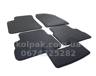 Килимки в салон Opel Vectra C 2002-2008, EVA, чорні, 5 шт., AVTM BLCEV1456 Килимки в салон Opel Vectra C 2002-2008, EVA, чорні, 5 шт., AVTM BLCEV1456