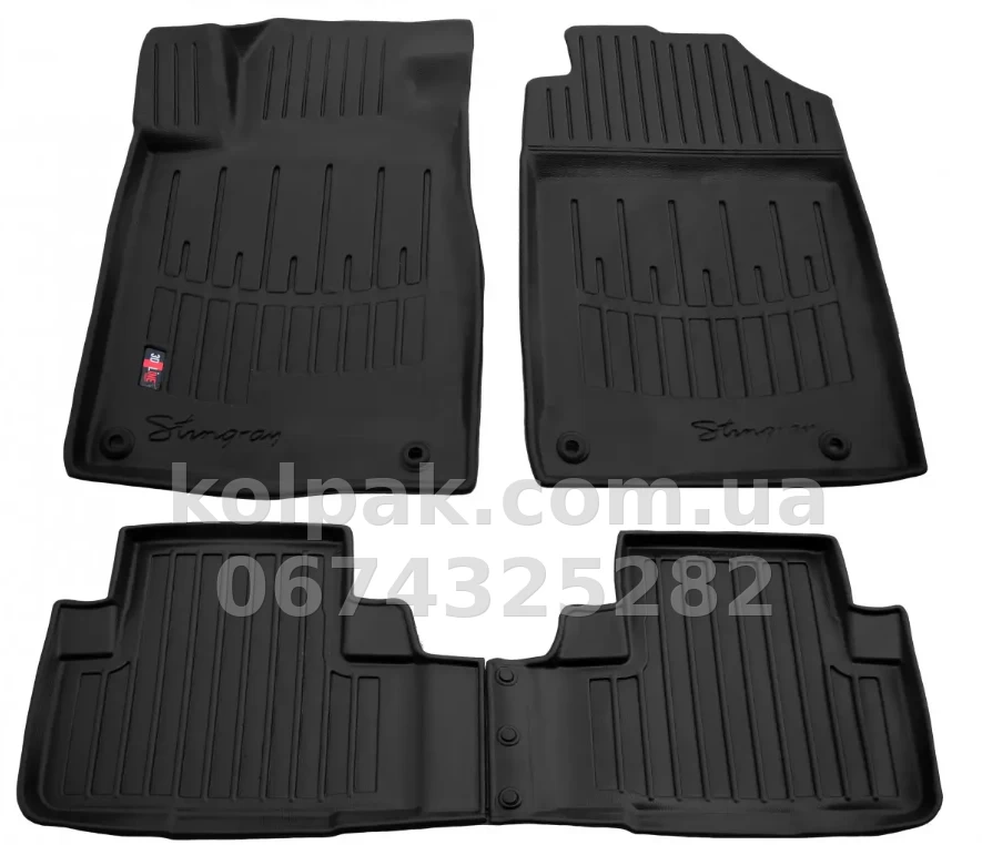 Dywaniki poliuretanowe do Honda CR-V 2012-2016, z podwyższonymi rantami, 4 szt., Stingray, 5008024 Dywaniki poliuretanowe do Honda CR-V 2012-2016, z podwyższonymi rantami, 4 szt., Stingray, 5008024 — zdjęcie 1