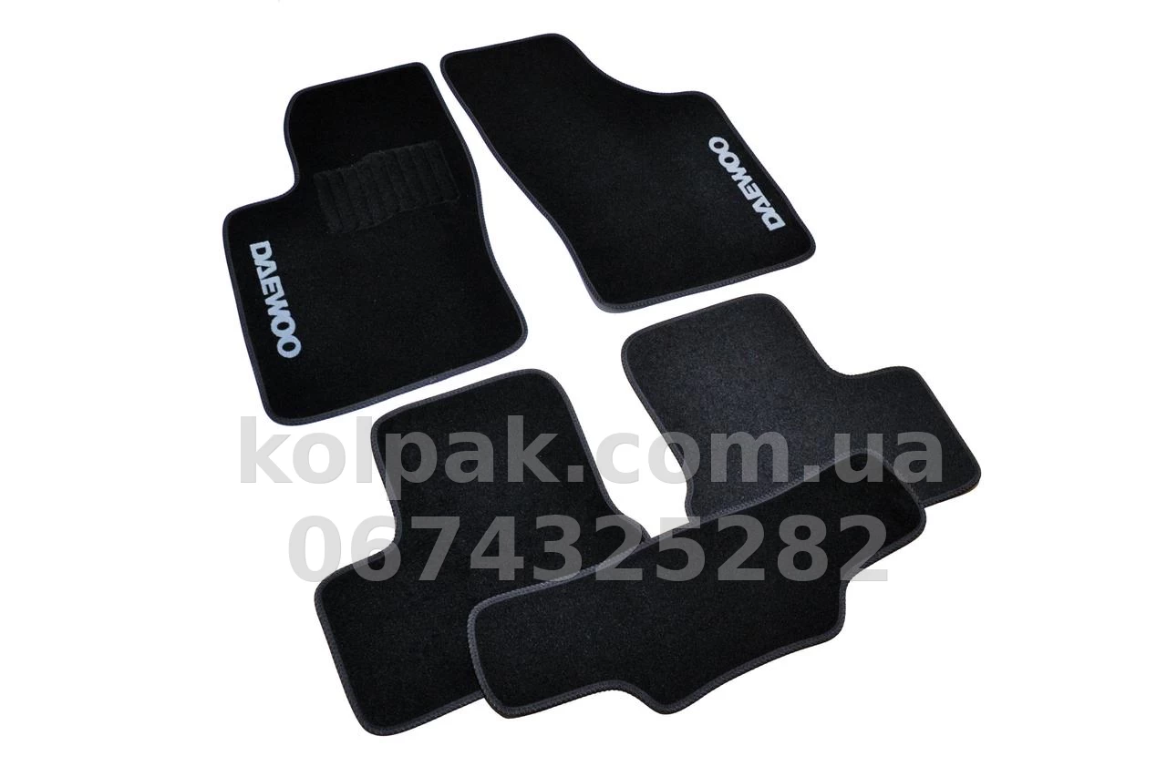 Carpet floor mats for Daewoo Nexia 1995-2008-, black, 5 pcs, AVTM BLCCR1122 Carpet floor mats for Daewoo Nexia 1995-2008-, black, 5 pcs, AVTM BLCCR1122 β photo 1