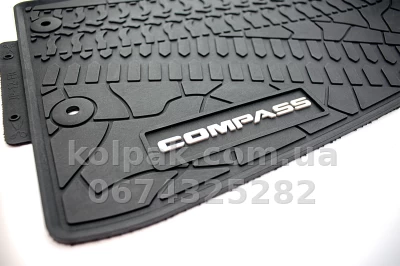 Оригінальні килимки Jeep Compass 2016–2025 з логотипом та кліпсами HAVOC Оригінальні килимки Jeep Compass 2016–2025 з логотипом та кліпсами HAVOC — фото 5